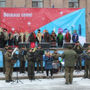 Вперше у Миколаєві  пройшов зимовий фестиваль духової музики
