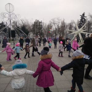 На Соборній площі завершився цикл новорічних розважальних програм для дітей