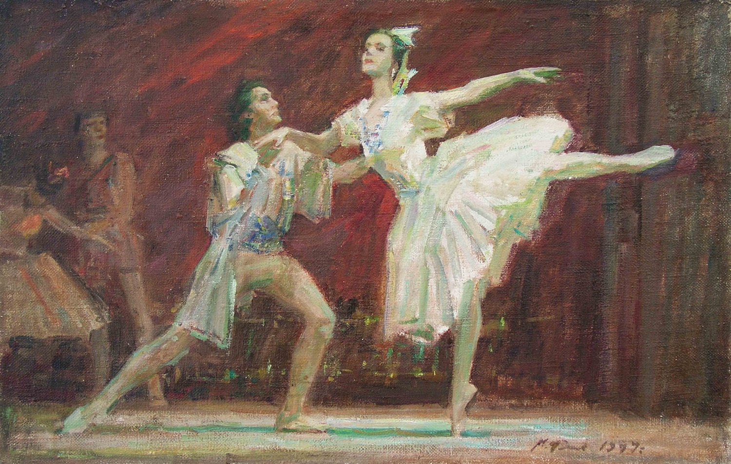 М.Ряснянский,_Балет, 1997,полотно, олiя