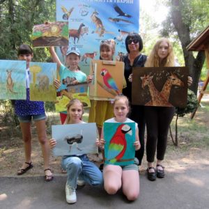 Вихованці дитячої художньої школи пройшли практику на території Миколаївського зоопарку